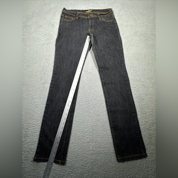 Soho Babe Love Life Women Blue Denim Jeans 7 Beautiful Multi Colored Patchwork - Picture 5 of 15